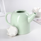 Набор керамический чайный «Кактус», 6 предметов: чайник 800 мл, 4 кружки 200 мл, подставка 32×18 см - Фото 4