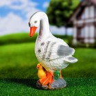 Садовая фигура "Уточка с утёнком" 29х18см - Фото 3