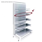 Полка для стеллажа, 50×90 см, перфорированная, шаг 2.5 см, белая - Фото 4