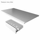 Полка для стеллажа, 40×125 см, перфорированная, шаг 2.5 см, белая - Фото 1