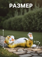 Садовая фигура из полистоуна «Ленивый Кот», 23×12.5×11 см - Фото 2