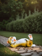 Садовая фигура из полистоуна «Ленивый Кот», 23×12.5×11 см - Фото 4