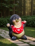 Садовая фигура из полистоуна «Крот», 12×8×10 см - Фото 3