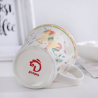 Кружка фарфоровая Доляна «Радужный единорог», 350 мл - Фото 3