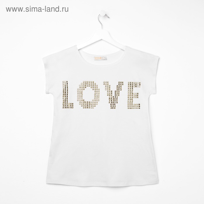 Футболка KAFTAN Love, белый, 40-42