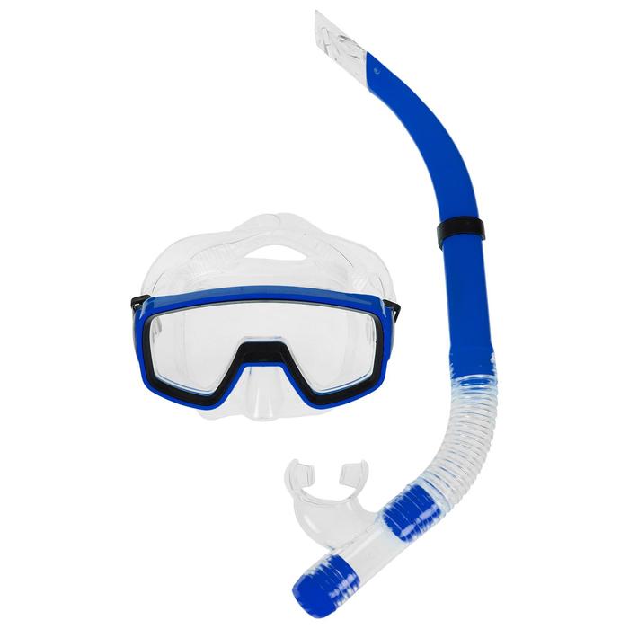 Набор для подводного плавания ONLYTOP: маска, трубка, цвета МИКС - фото 1911977263