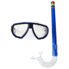 Набор для плавания, 3 предмета: маска, трубка, ласты безразмерные, в пакете, цвета МИКС - Фото 7