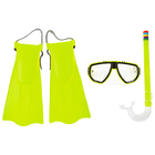 Набор для плавания, 3 предмета: маска, трубка, ласты безразмерные, в пакете, цвета МИКС - Фото 8