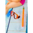 Набор для плавания детский ONLYTOP: маска, трубка, ласты безразмерные, цвета МИКС - Фото 10
