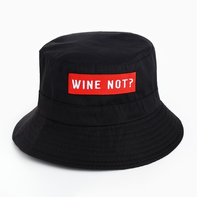 Панама Wine not, чёрная, р-р 56-58