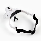 УЦЕНКА Лупа налобная 1-3х бинокулярная, 22×14×7.5 см, с подсветкой, 5 линз в комплекте, 3 ААА - Фото 4