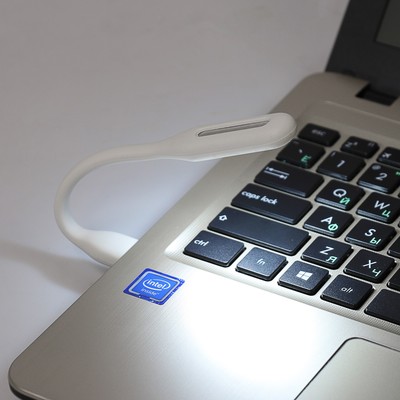 Светильник светодиодный LuazON A-05, USB, гибкий, 5 ватт, 6 диодов, белый