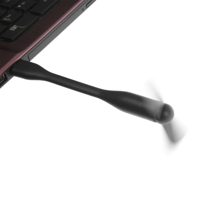 Вентилятор с гибким корпусом Luazon LOF-05, USB, 11 см, черный - фото 51470017