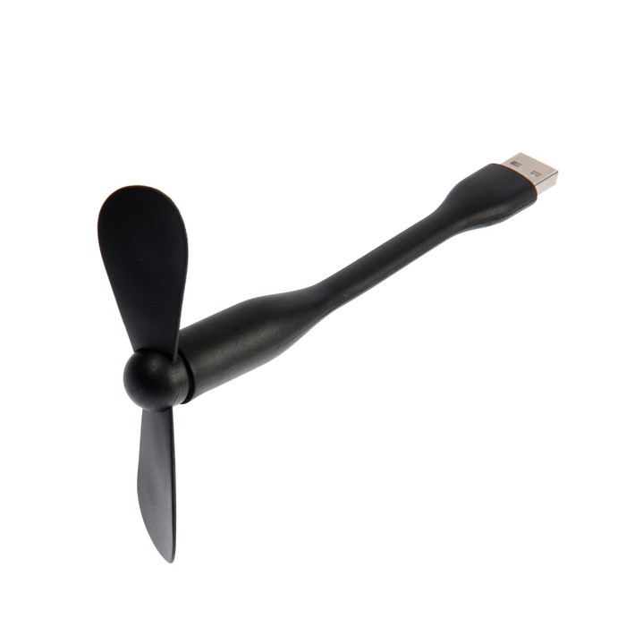 Вентилятор с гибким корпусом Luazon LOF-05, USB, 11 см, черный - фото 51470018
