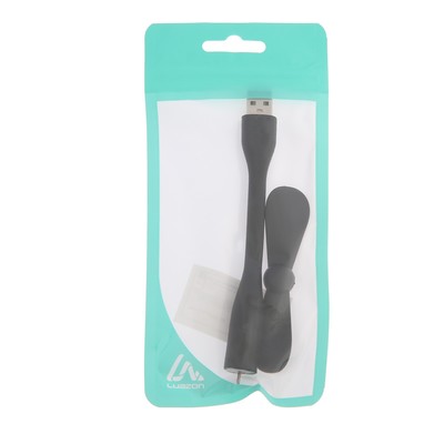 Вентилятор с гибким корпусом Luazon LOF-05, USB, 11 см, чёрный