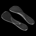 Полустельки для обуви, с супинатором, массажные, силиконовые, 19 × 6,7 см, пара, цвет прозрачный - фото 8455579