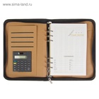 Ежедневник-органайзер Calligrata, А5, 100 листов, на молнии, с калькулятором, обложка из искусственной кожи, чёрный - Фото 7