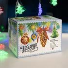 Гирлянда "Бахрома" 3 х 0.5 м с насадками "Ёлки", IP20, прозрачная нить, 80 LED, свечение RG/RB, мигание, 220 В - Фото 9