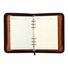 Ежедневник-органайзер Calligrata, А5, 100 листов, на молнии, с калькулятором, обложка из искусственной кожи, коричневый - Фото 14