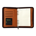 Ежедневник-органайзер Calligrata, А5, 100 листов, на молнии, с калькулятором, обложка из искусственной кожи, коричневый - Фото 16