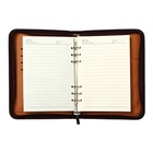 Ежедневник-органайзер Calligrata, А5, 100 листов, на молнии, с калькулятором, обложка из искусственной кожи, коричневый 4167868