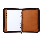 Ежедневник-органайзер Calligrata, А5, 100 листов, на молнии, с калькулятором, обложка из искусственной кожи, коричневый 4167868