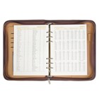 Ежедневник-органайзер Calligrata, А5, 100 листов, на молнии, с калькулятором, обложка из искусственной кожи, коричневый - Фото 4