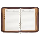 Ежедневник-органайзер Calligrata, А5, 100 листов, на молнии, с калькулятором, обложка из искусственной кожи, коричневый - Фото 6