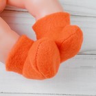 Носки для куклы, длина стопы: 6 см, цвет оранжевый - Фото 2