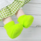 Носки для куклы, длина стопы 6 см, цвет зелёный - Фото 1
