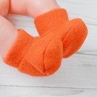 Носки для куклы, длина стопы: 7 см, цвет оранжевый - Фото 2