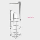 Держатель - стойка для туалетной бумаги Доляна, 14.5×15×48 см - Фото 2