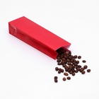 Пакет бумажный фасовочный, глянцевый, красный, 5,5 х 3 х 17 см - Фото 2