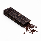 Пакет бумажный фасовочный "Coffe and Tea", чёрный, 5,5 х 3 х 17 см - Фото 2