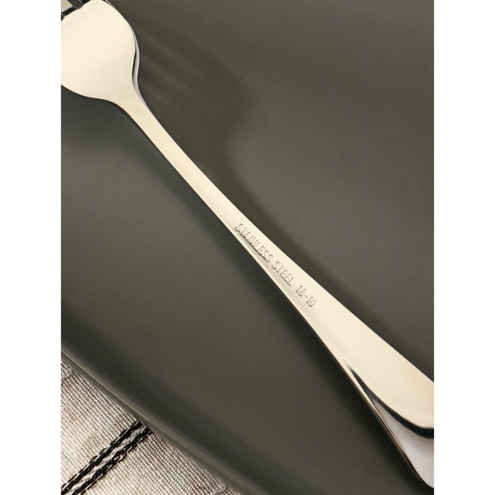 Вилка столовая из нержавеющей стали «Батиста», h=20,5 см, цвет серебряный - фото 1906996331