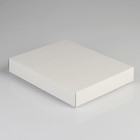 Коробка сборная без печати , крышка-дно белая без окна 26 х 21,5 х 4 см - Фото 2