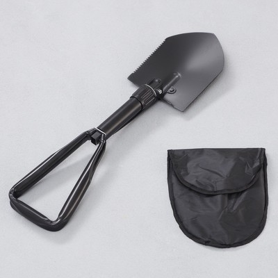 Лопата складная «Следопыт» в чехле, 60 см, черная