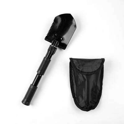 Лопата складная «Турист» в чехле, 40 см, черная