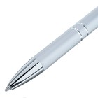Ручка шариковая автоматическая "Металлическая", узел 0.5 мм, стержень синий, серебристый корпус - Фото 2