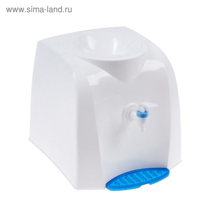 Кулер-водораздатчик для воды Luazon LWD-01, бутылка 19л, без подогрева и охлаждения, белый - Фото 1