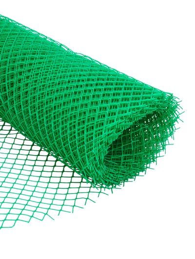 Сетка садовая, 1×10 м, ячейка ромб 15×15 мм, пластиковая, зелёная, Greengo, в рулоне