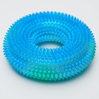 Игрушка светящаяся для собак "Жевательное кольцо", 12 см, TPR, микс цветов - Фото 1