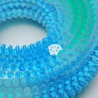 Игрушка светящаяся для собак "Жевательное кольцо", 12 см, TPR, микс цветов - Фото 3