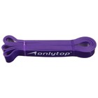 Эспандер ленточный многофункциональный ONLYTOP, 208×3.2×0.5 см, 15-40 кг, цвет фиолетовый - Фото 4