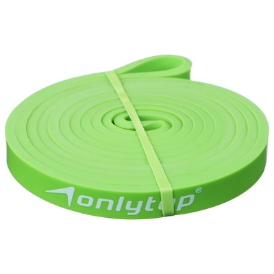 Эспандер ленточный многофункциональный ONLYTOP, 208х1,3х0,5 см, 2-15 кг, цвет салатовый