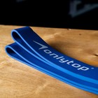 Эспандер ленточный многофункциональный ONLYTOP, 208×4.5×0.5 см, 17-54 кг, цвет синий - Фото 8