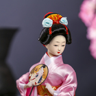 Кукла коллекционная «Японка в розовом кимоно с опахало», 25×9.5×9.5 см - Фото 5