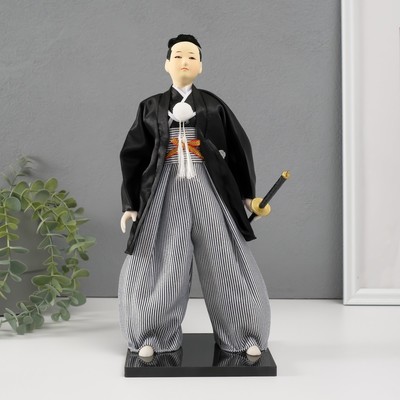 Кукла коллекционная «Самурай с саблей», 30×12.5×12.5 см