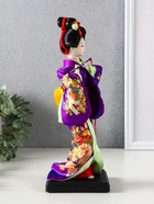 Кукла коллекционная «Японка в фиолетовом кимоно с флейтой», 25×9.5×9.5 см - Фото 2