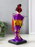 Кукла коллекционная «Японка в фиолетовом кимоно с флейтой», 25×9.5×9.5 см - Фото 3